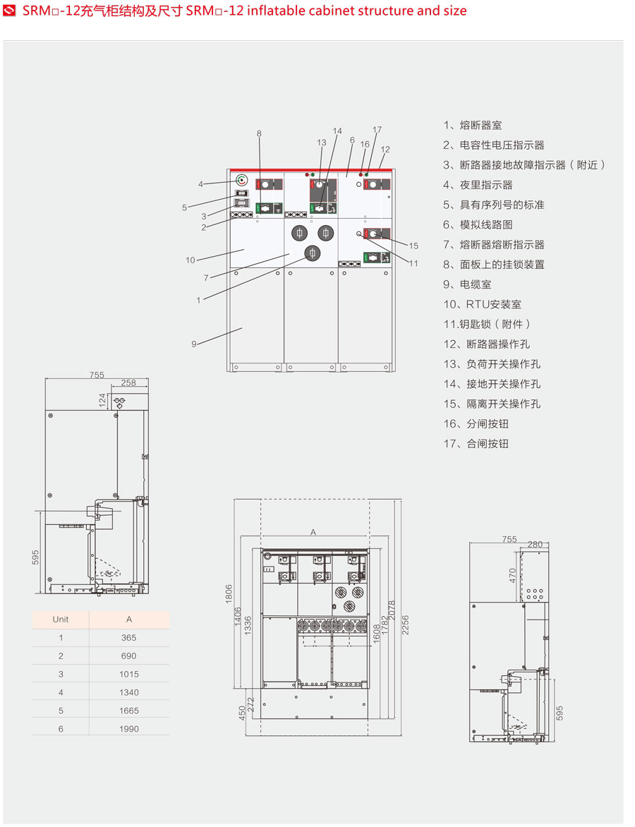 SRM全密封全绝缘充气柜PT模块